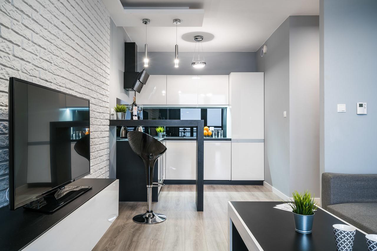 브로츠와프 Rentplanet - Odra Tower 아파트 외부 사진
