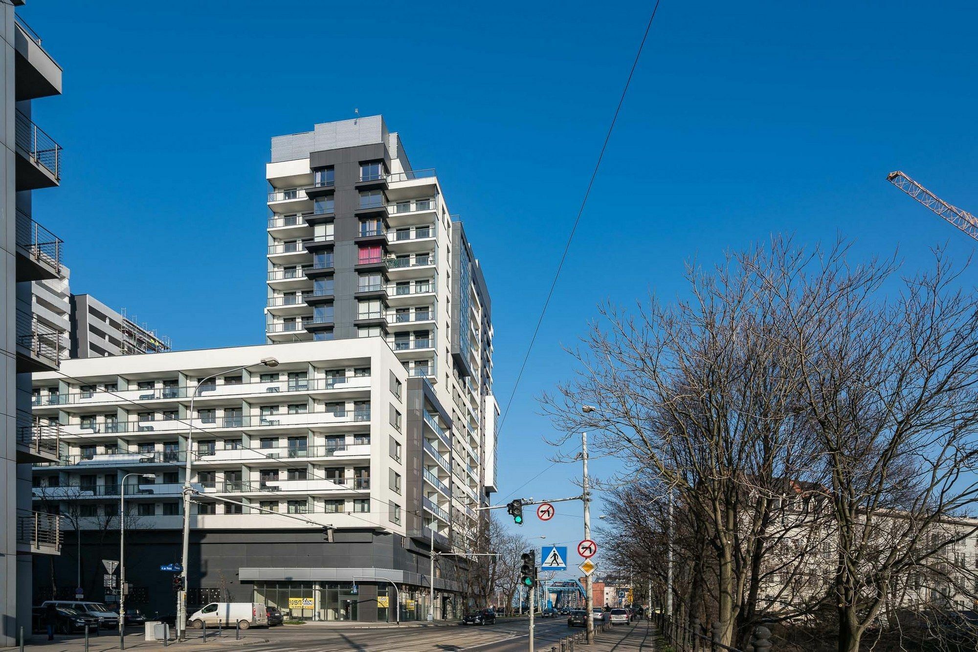 브로츠와프 Rentplanet - Odra Tower 아파트 외부 사진